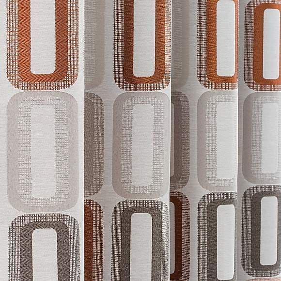Dahl eyelet curtains Rust
