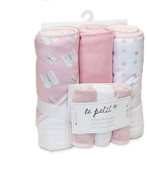 Daydream 6 Pieces Hooded Wrap Set | Pink  BB354