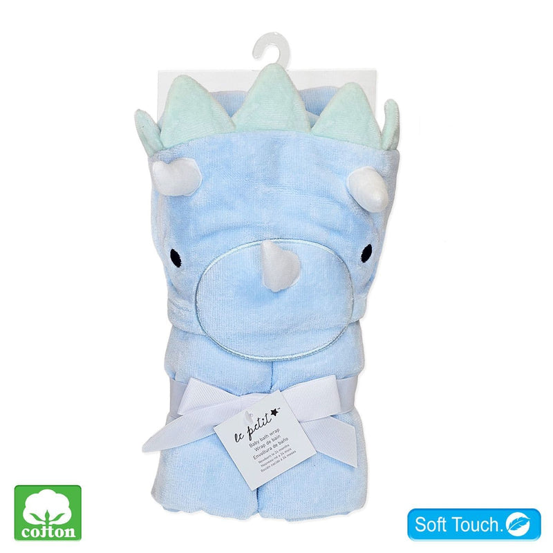 Daydream Dino Baby Bath Wrap | Blue BB353E