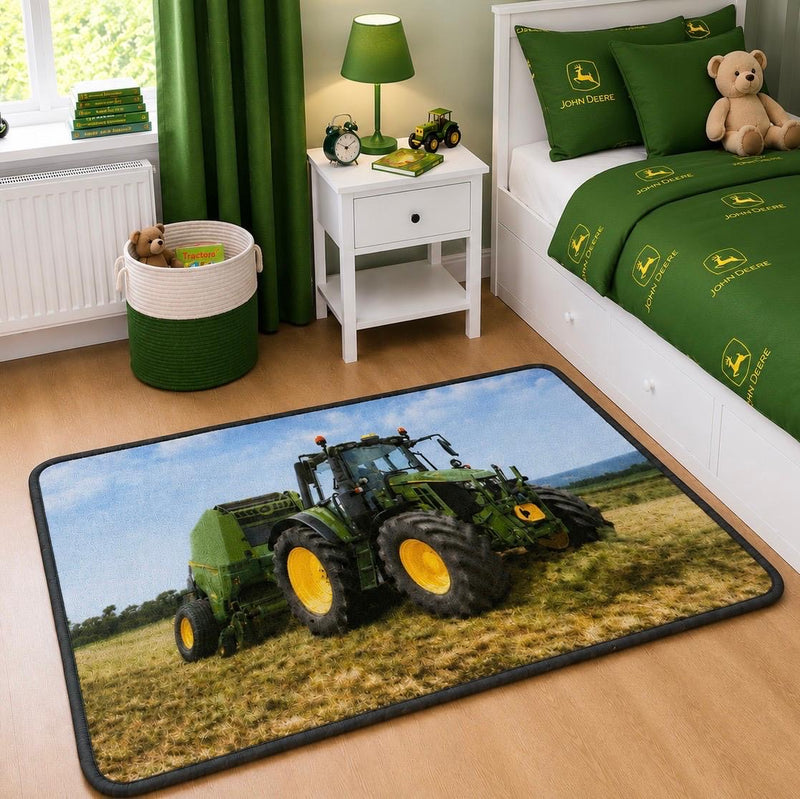Kids Tractor Rug | Green RSKID