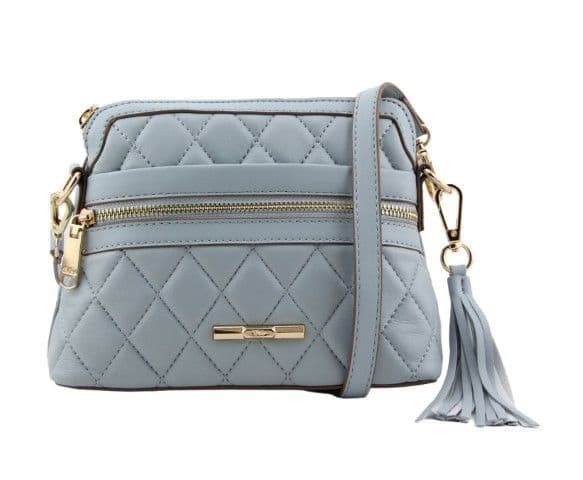 Dice Cosmo Quilted Crossbody Bag | Light Blue 13D2269