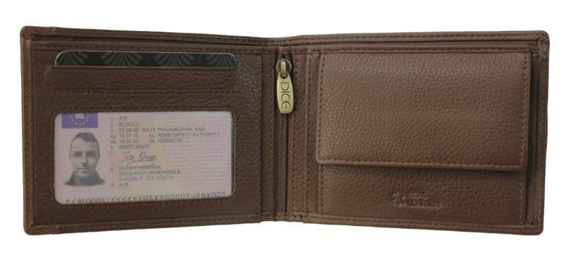 Dice  Lewis Billfold Wallet |Dark Brown 41D1119