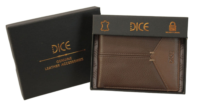 Dice  Lewis Billfold Wallet |Dark Brown 41D1119