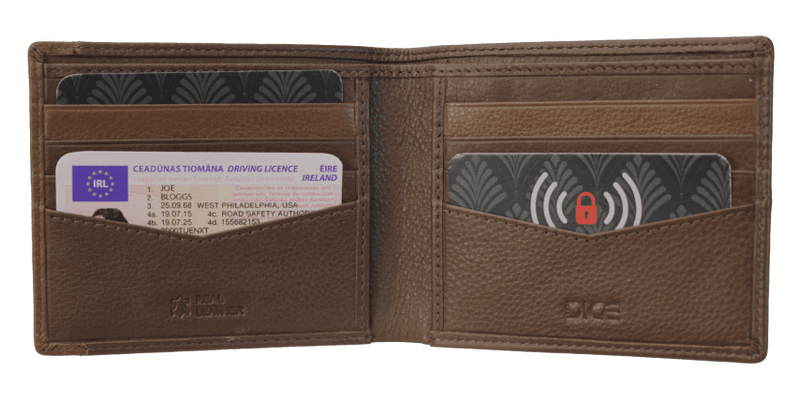 Dice  Lewis Billfold Wallet |Dark Brown 41D1119