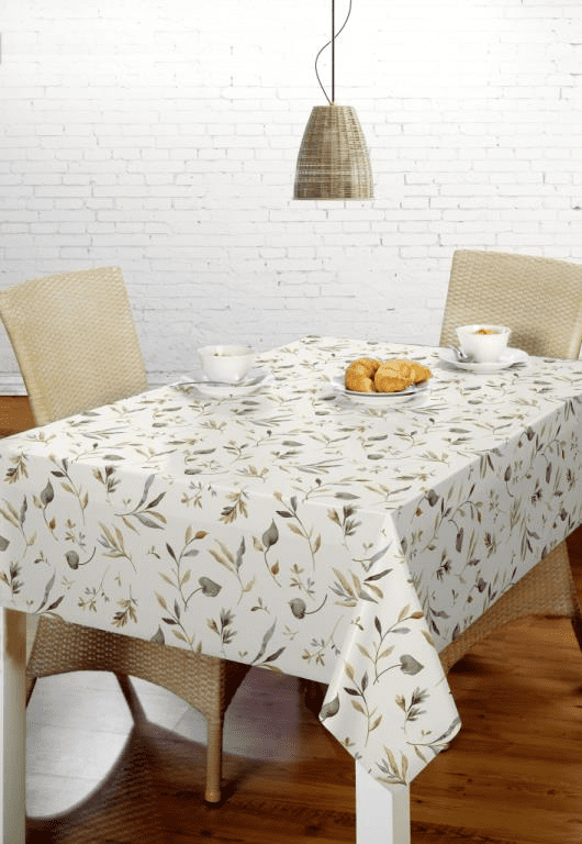 Donal Lynch  Bonita Oilcloth| Cream Flower Print A44/02