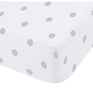 Dotty Brushed Fitted Sheet Grey