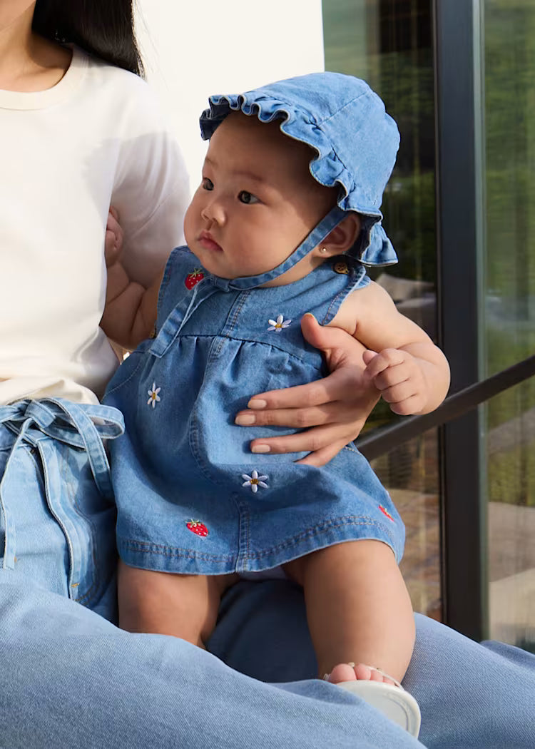 Mayoral Baby's Dress | Denim 1816/SS26