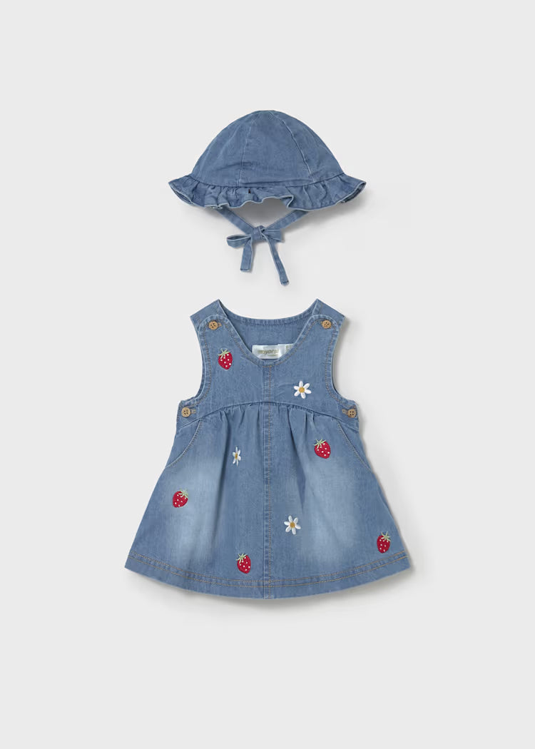 Mayoral Baby's Dress | Denim 1816/SS26