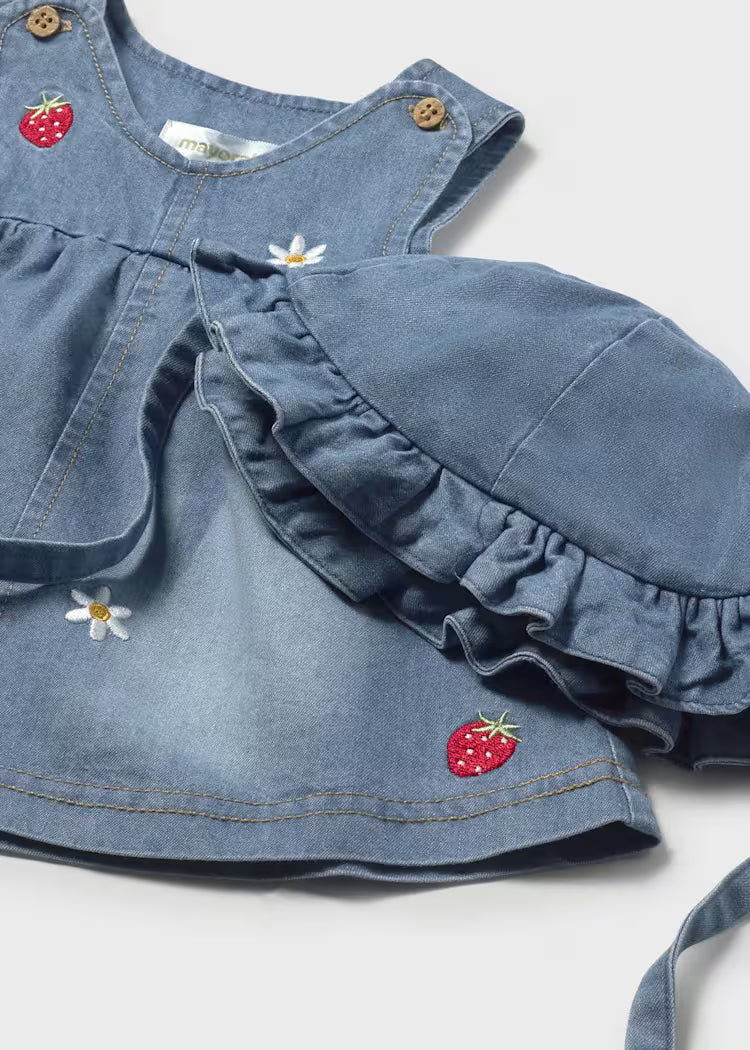 Mayoral Baby's Dress | Denim 1816/SS26