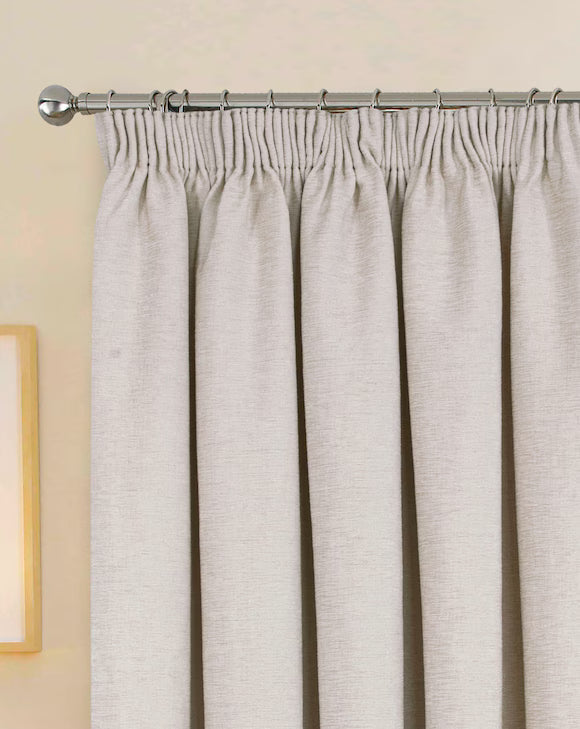 Sundor Washington Pencil Pleat Curtains | Natural