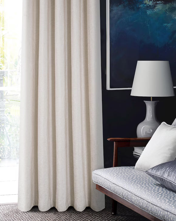 Sundor Washington Pencil Pleat Curtains | Natural