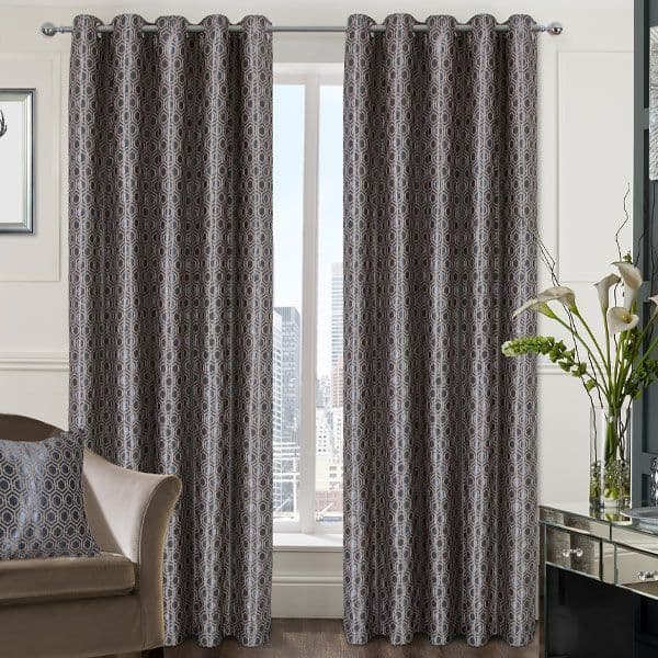Ezra eyelet curtains Taupe