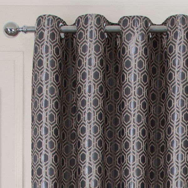 Ezra eyelet curtains Taupe