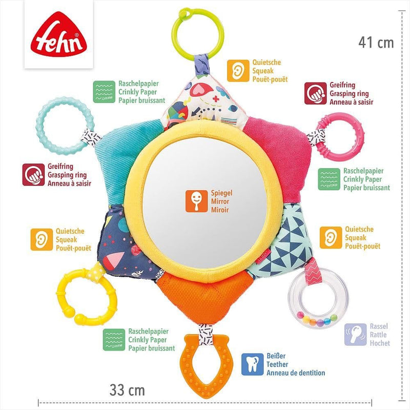 Fehn Activity Mirror Sun  | Yellow