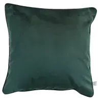 FERVOR + HUE Plain Soft Velvet Cushion 45x45cm| Dark Green