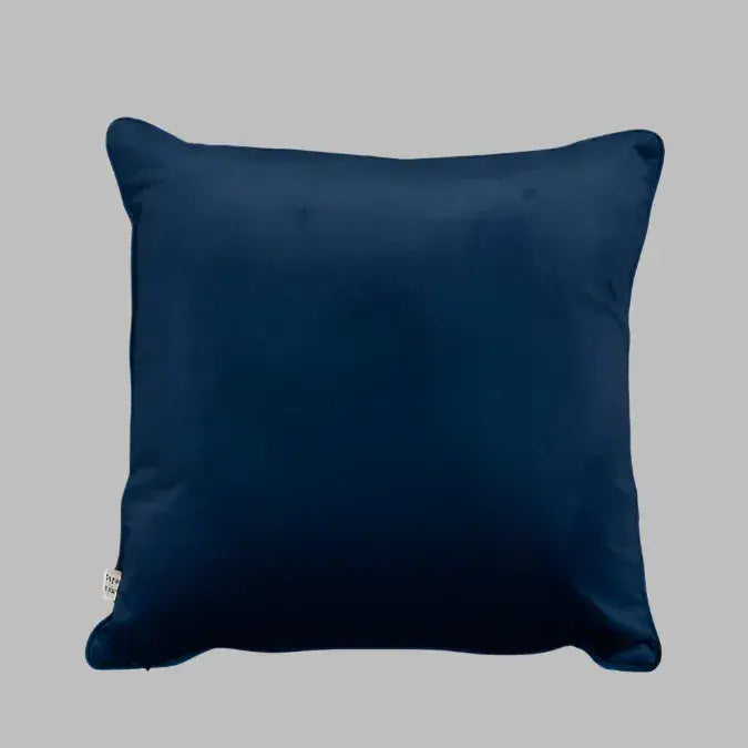 FERVOR + HUE Plain Soft Velvet Cushion 45x45cm| Midnight
