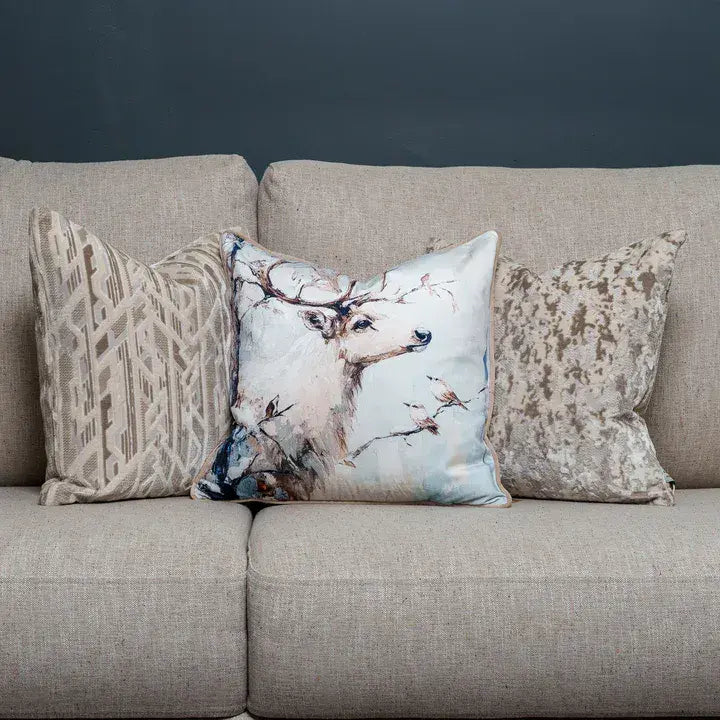 FERVOR + HUE TRADE Astra Feather Filled Cushion 45 x 45cm | Taupe