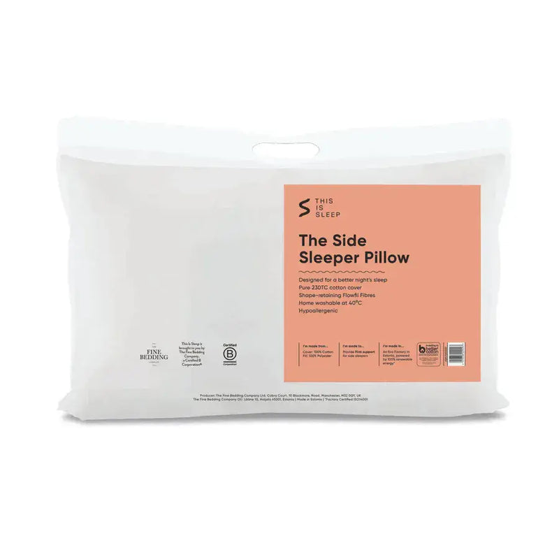 Fine Bedding This Is Sleep Side Sleeper Pillow  | White