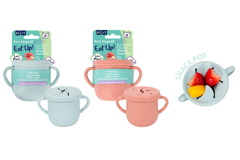 First Steps Silicone Snack Pot | Mint Green FS933