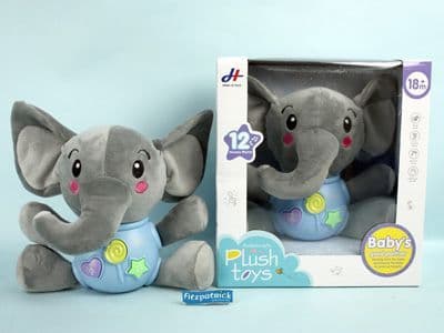 Fitzpatrick Plush Elephant W/light & Sound | Grey 11114