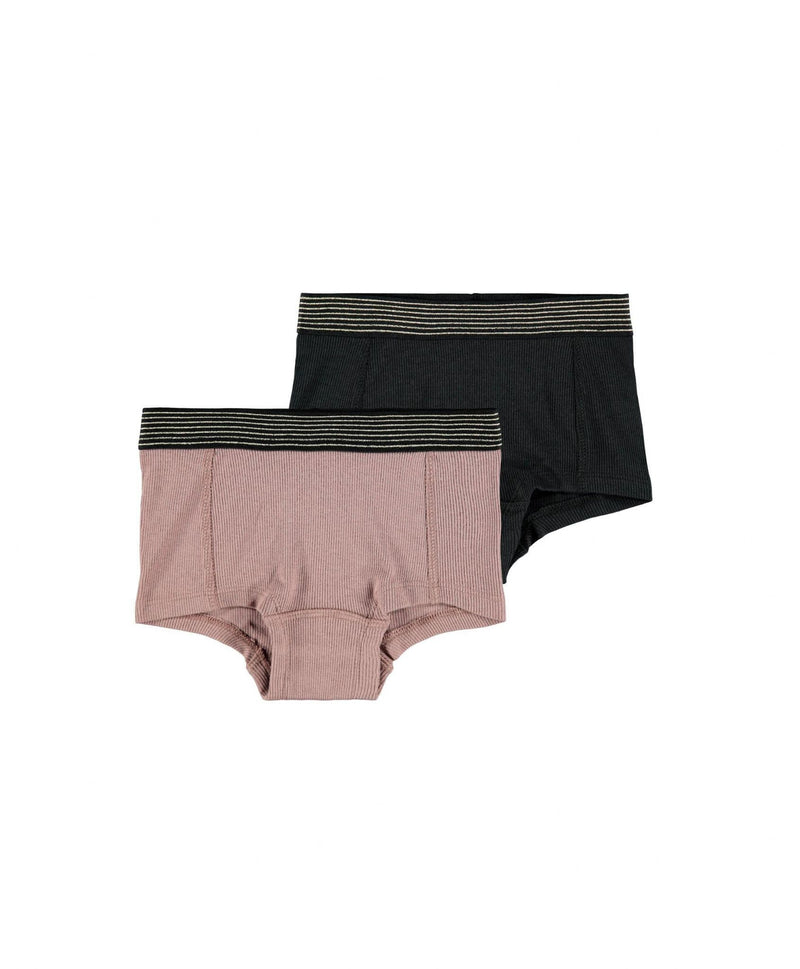 FOLIVA 2-PACK RIB HIPSTER Black Heather