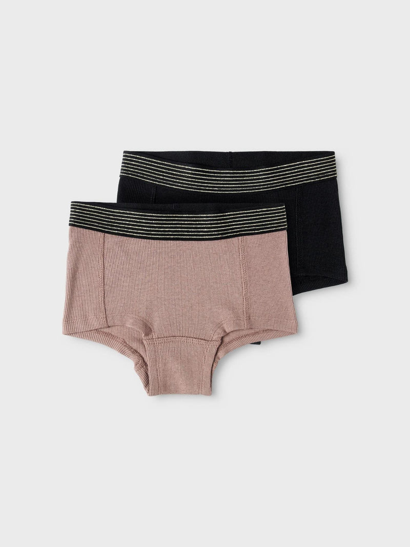 FOLIVA 2-PACK RIB HIPSTER Black Heather