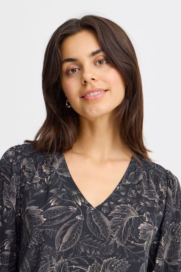 Fransa  Kiki L/S Blouse | Peacoat 20614526