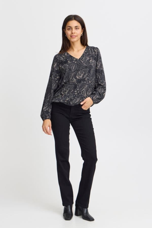 Fransa  Kiki L/S Blouse | Peacoat 20614526