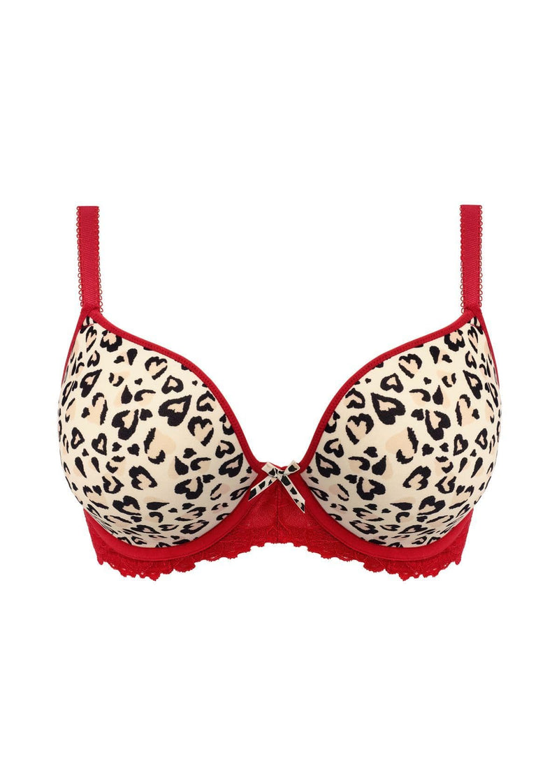 Freya Cherish Me UW Moulded Plunge Bra| Red  AA404031REO