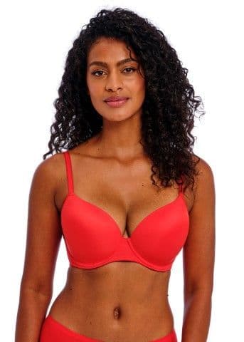 Freya Moulded T-Shirt Bra Undetected  | Red AA401708CRD