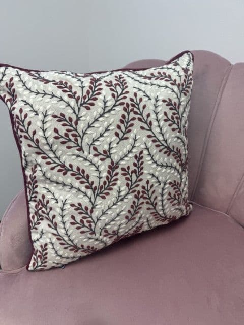 Fullshire Jaipur Cushion Cover 43x43 cm | Wine