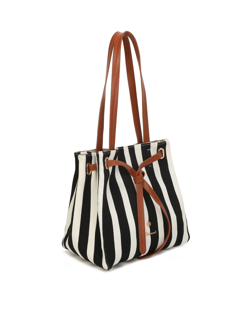 Gionni Coral Two Piece Shopper Bag | Black 11G2839