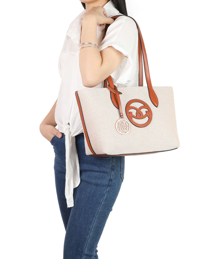 Gionni  Crystal Tote Bag | Tan 11G2842