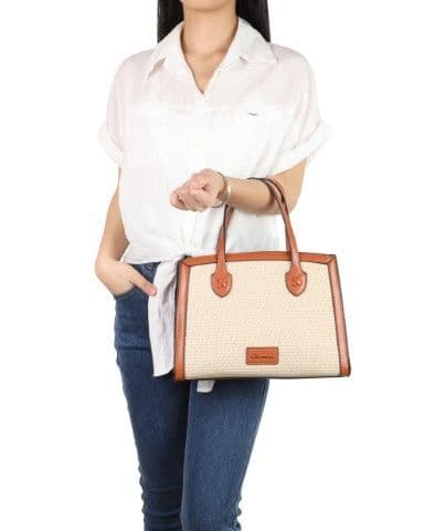Gionni Sunstone Handle Grab Bag | Tan 11G2844