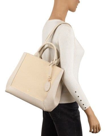 Gionni Turquoise Large Shopper Bag | Beige 11G2880