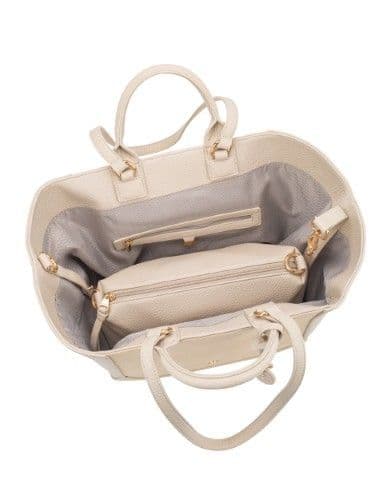 Gionni Turquoise Large Shopper Bag | Beige 11G2880