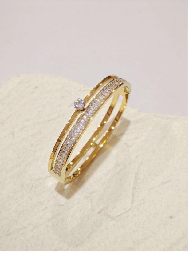 Angel Stainless Steel Bracelet | Gold B596