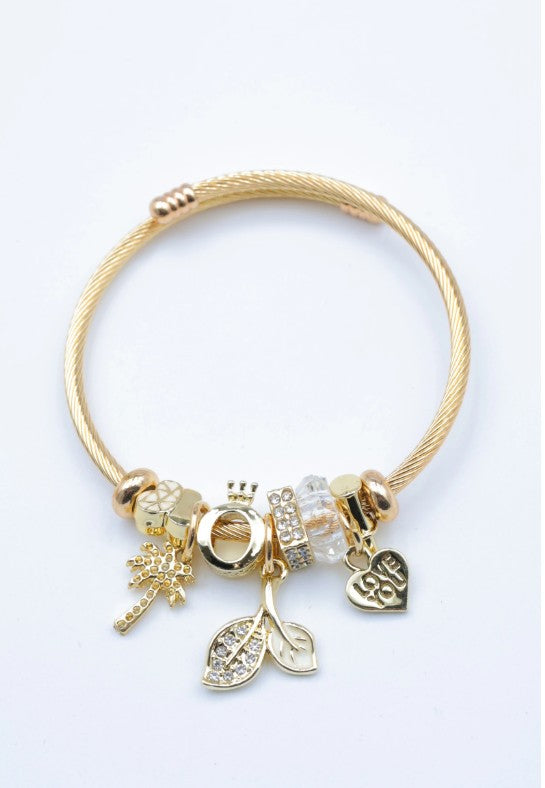 Beli & Jolie Elegant Stainless Steel Bracelet | Golden ZG4