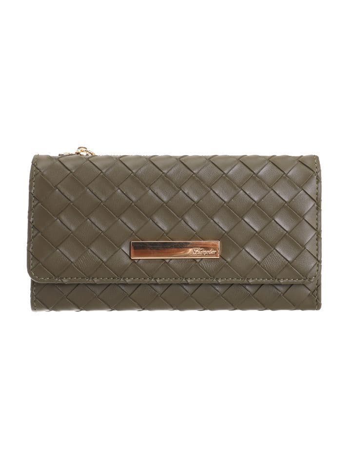 Hampton Lena Flapover Wallet | Green 21H217