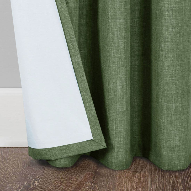 Hickey Calvi Eyelet Curtains | Moss