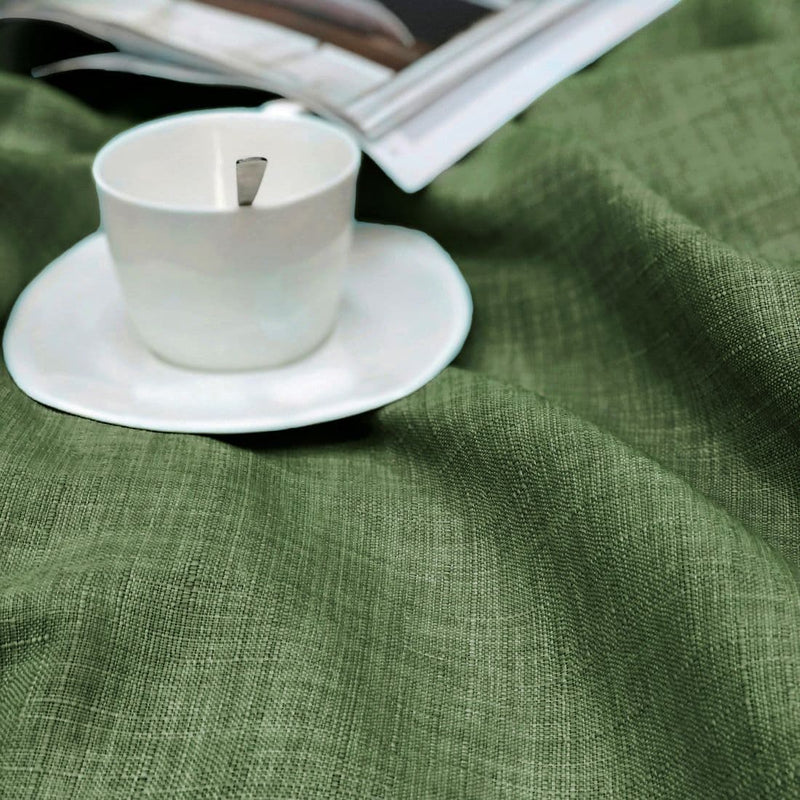 Hickey Calvi Eyelet Curtains | Moss