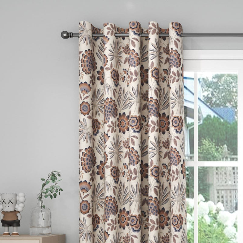 Hickeys Carnival Eyelet Curtains Caramel