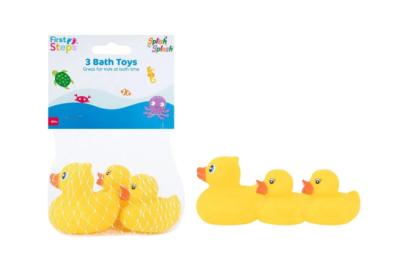 First Steps Bath Time Duck Toys – Pack of 3 | FS880