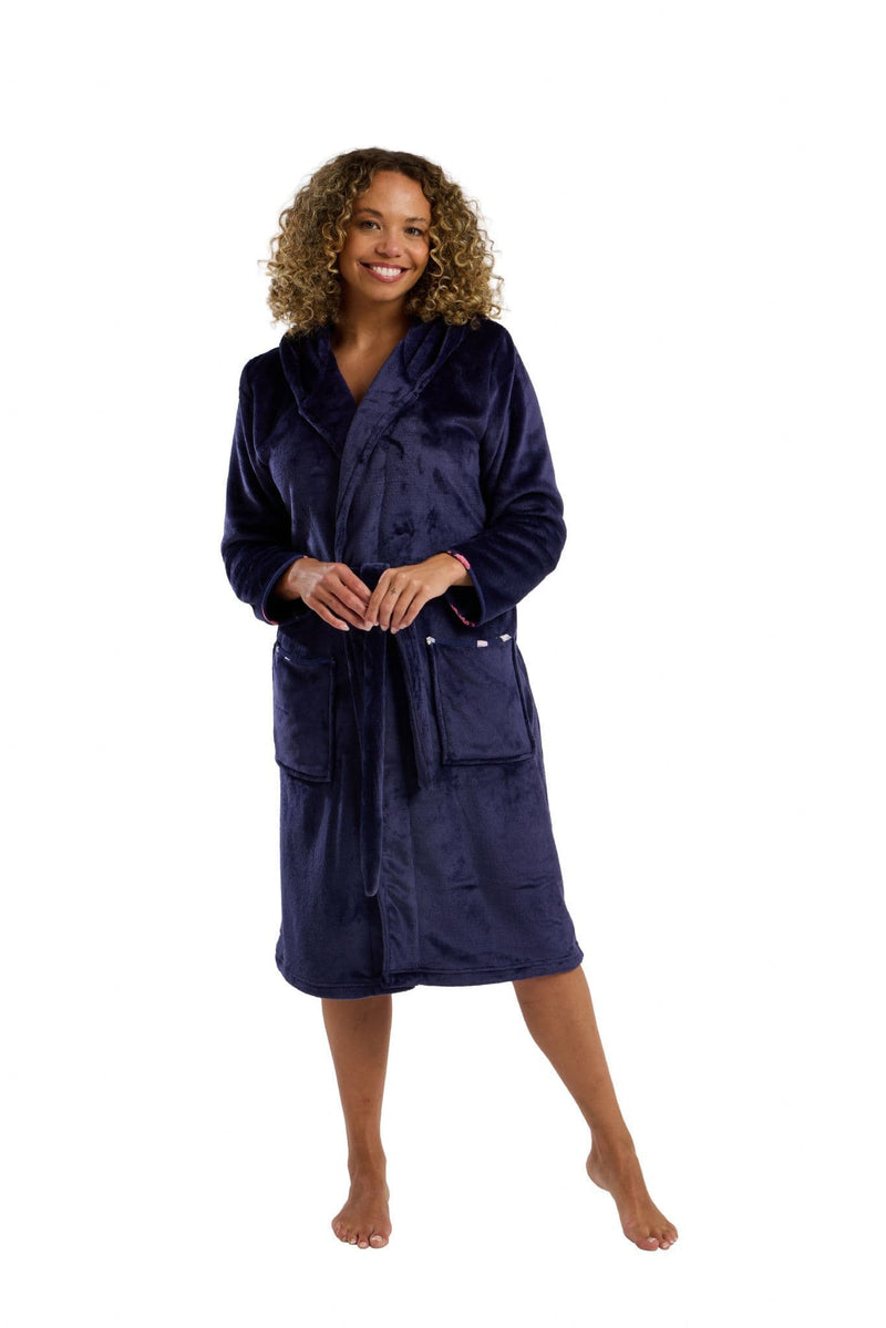 Indigo Hooded Robe | Navy IN45759