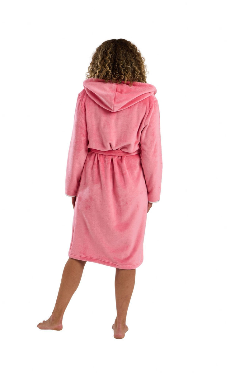 Indigo Hooded Robe | Pink IN45759