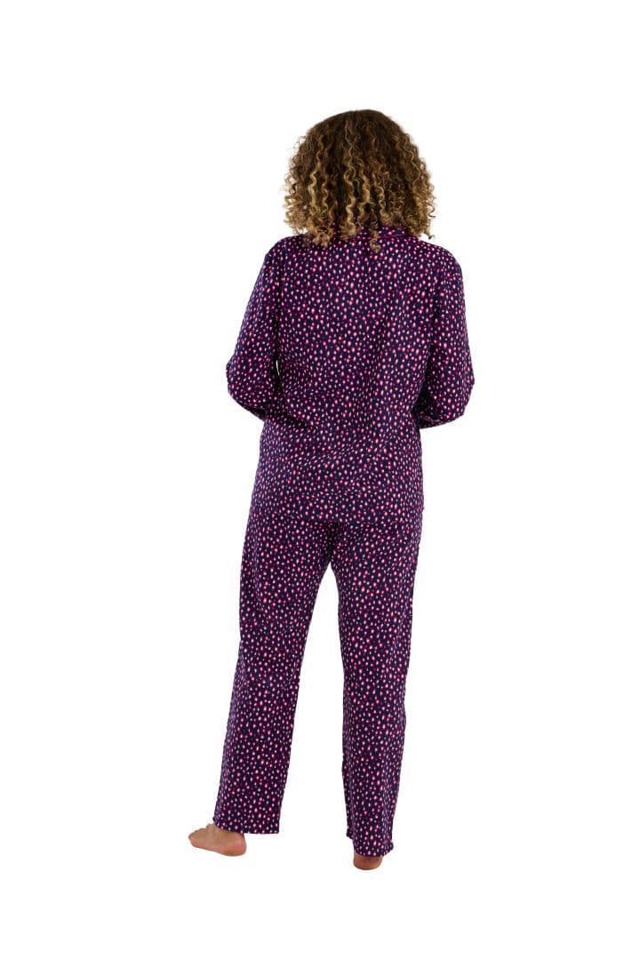 Indigo Sky Animal Wincey Pyjamas| Navy IN45755