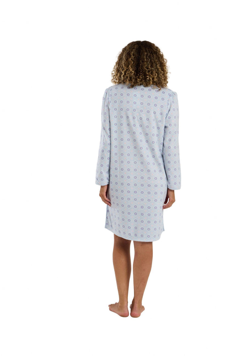 Indigo Sky Fleur Geo Nightshirt | Blue IN45826