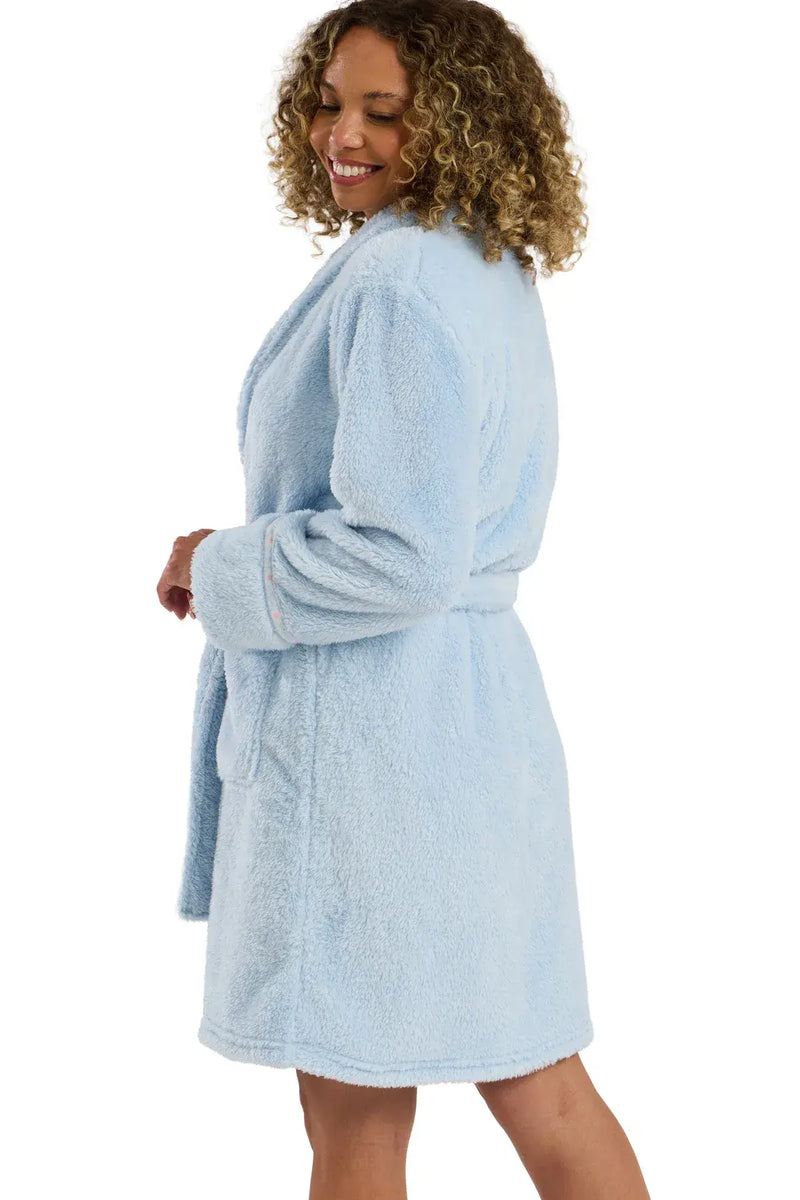 Indigo Sky  Plush Fleece Wrap | Blue IN45822