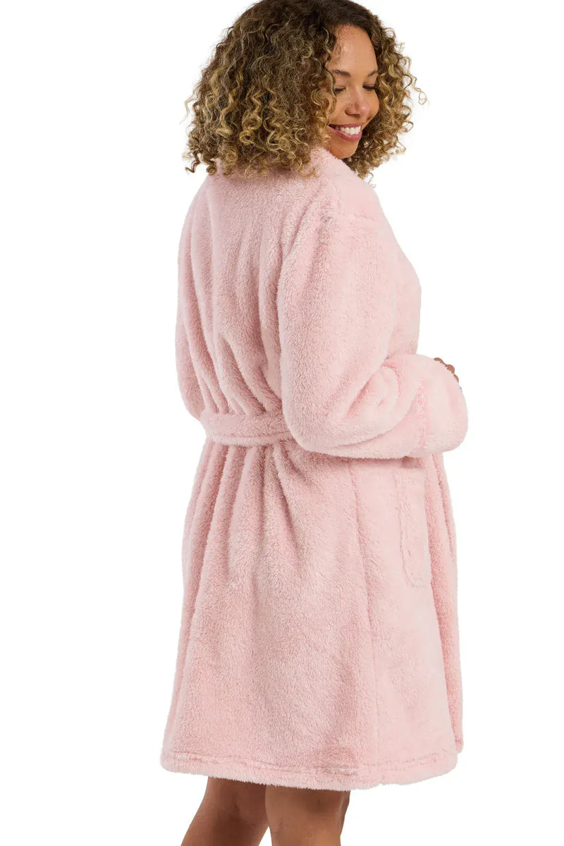 Indigo Sky  Plush Fleece Wrap | Pink IN45822