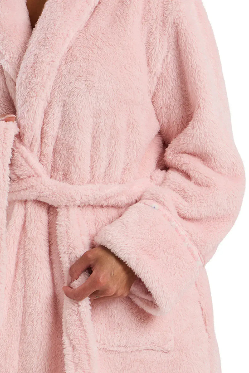 Indigo Sky  Plush Fleece Wrap | Pink IN45822